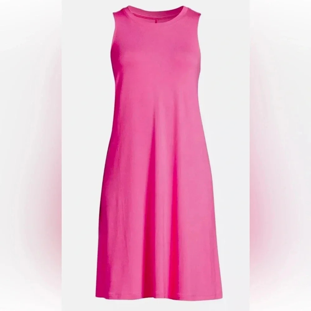 NEW Time and Tru Women's Pink Sleeveless Knit Dress Size S (4-6) - Picture 1 of 8